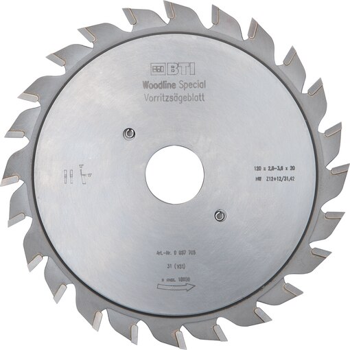 Kreissägeblätter Woodline Special Vorritzsägeblatt, Kreissägeblatt Woodline Special Vorritzsägeblatt